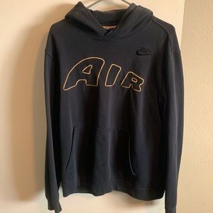 Nike Black and Gold Sweatshirt